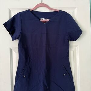 Grey Anatomy Barco Uniforms Navy Blue Scrub Set Size Small